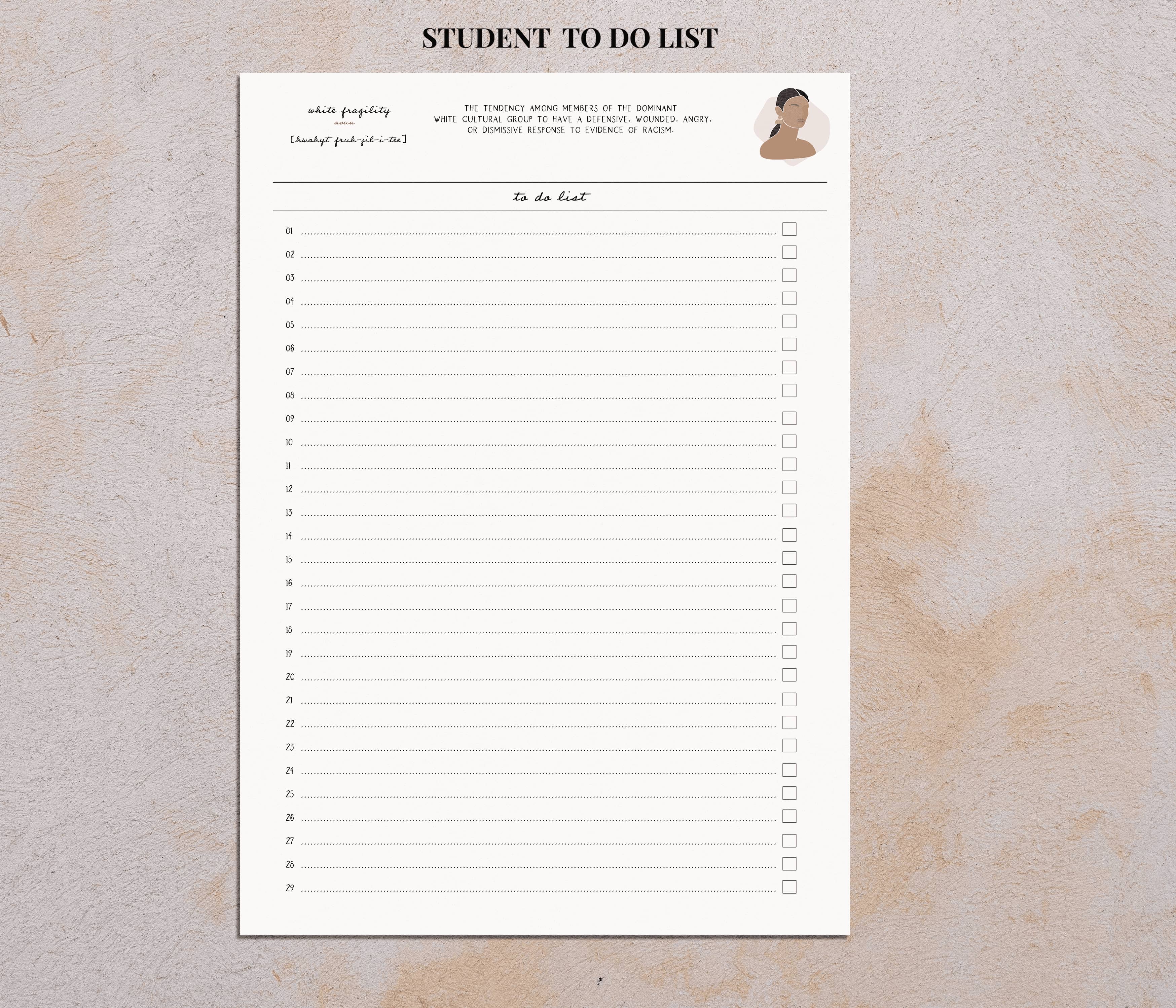 Student | To do list
