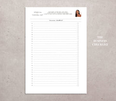 Business | The business checklist