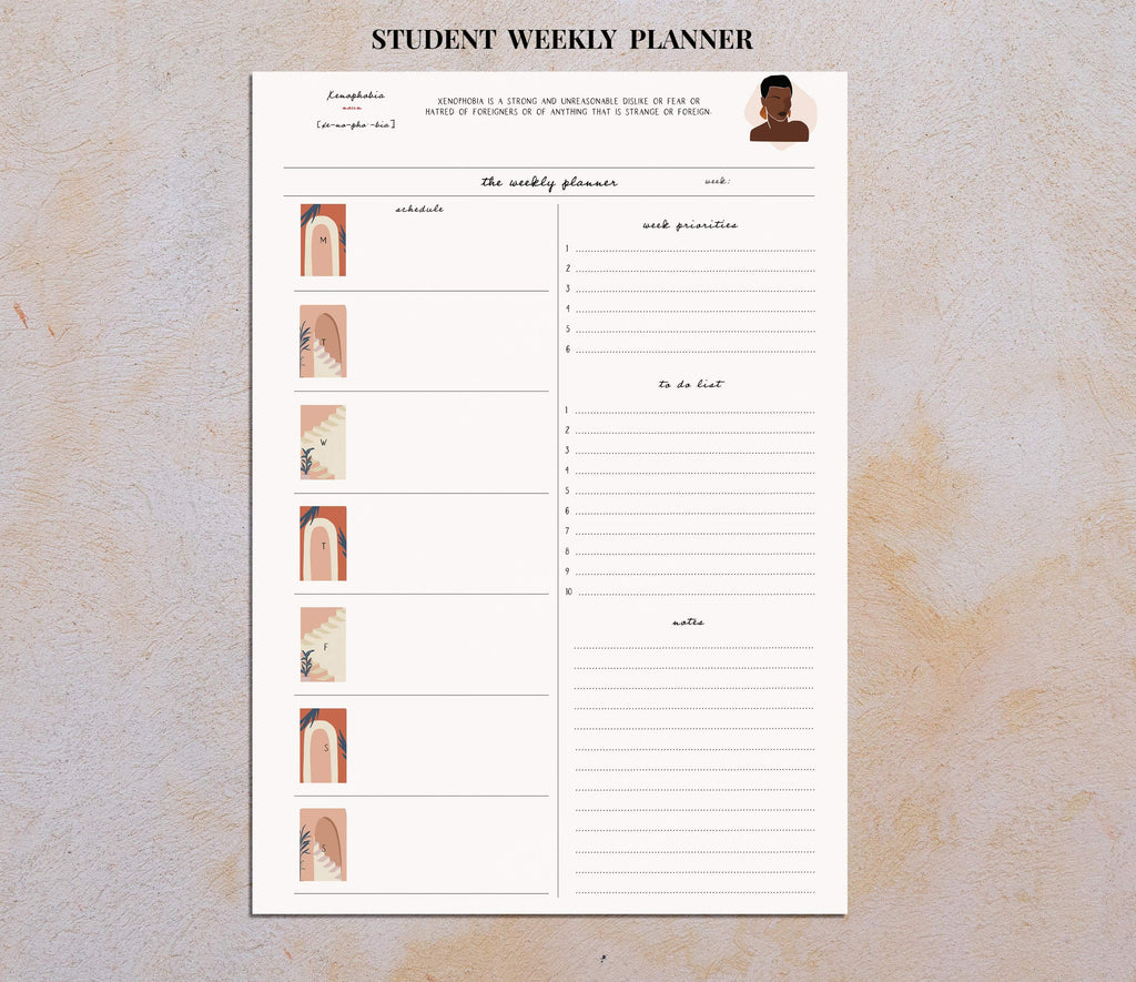 Student | The weekly planner