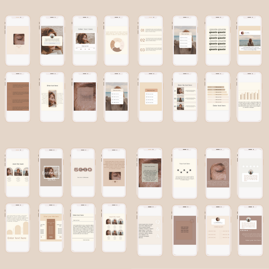 80 Instagram templates