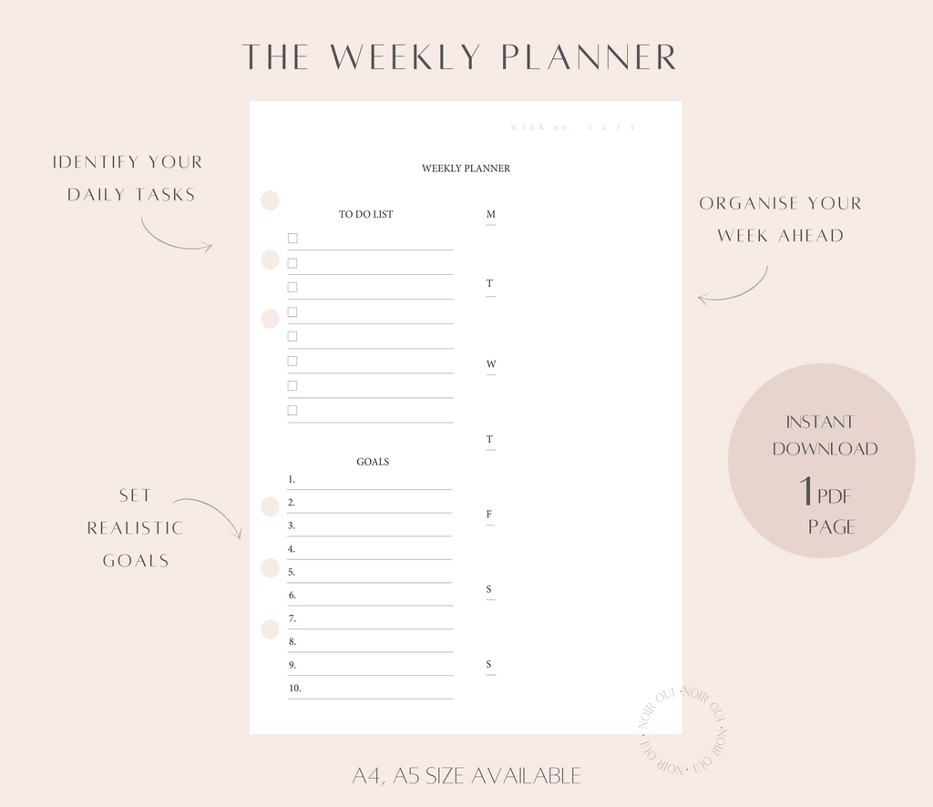 Minimal | The weekly planner