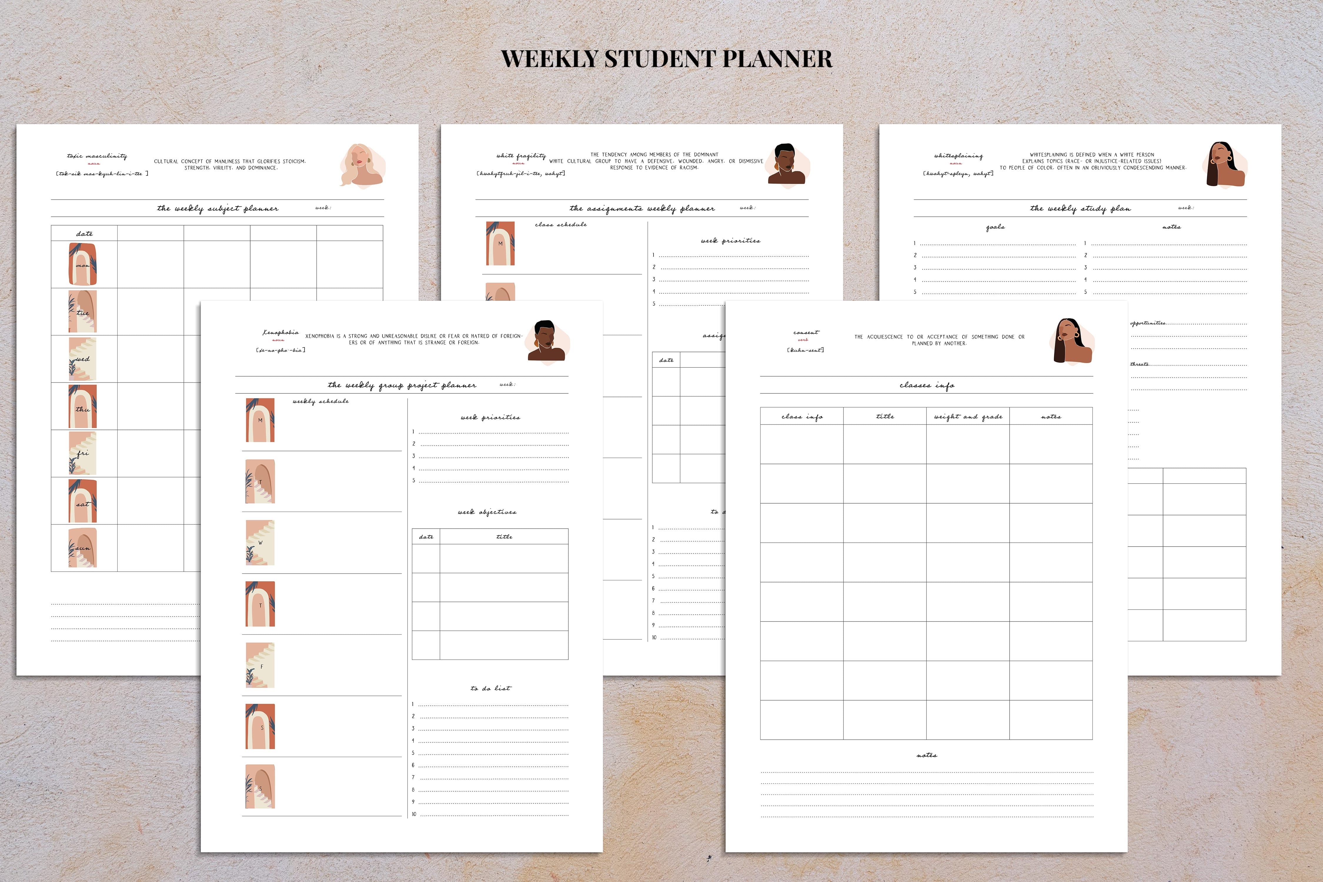 Student | The weekly planner bundle